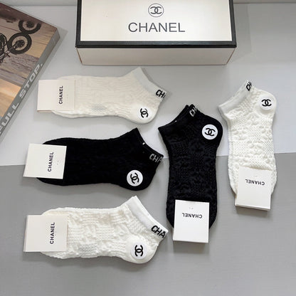CHANEL SHORT SOCKS 184498 (1 BOX)
