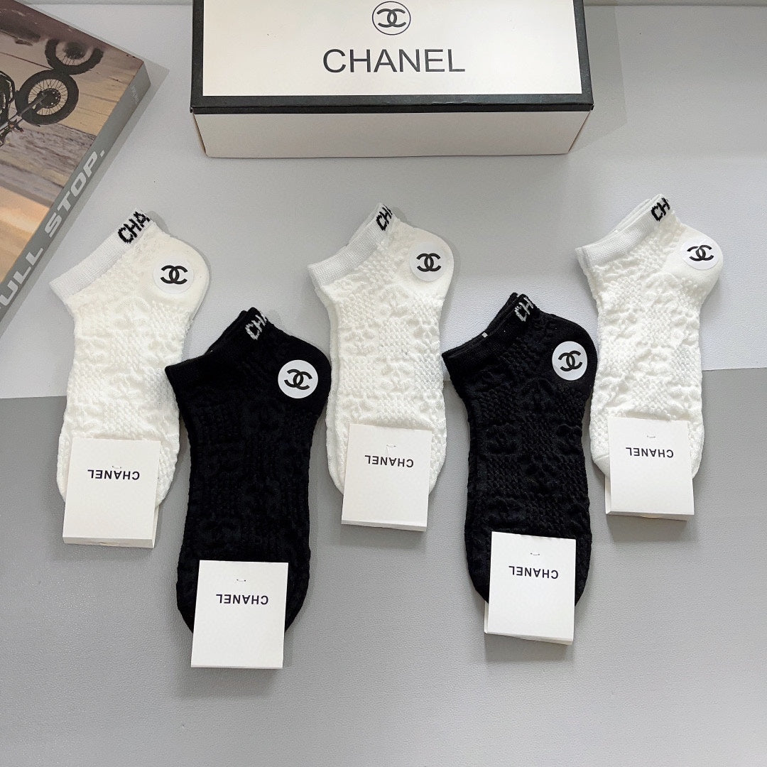 CHANEL SHORT SOCKS 184498 (1 BOX)