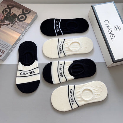 CHANEL LOW-CUT SOCKS 184508 (1 BOX)