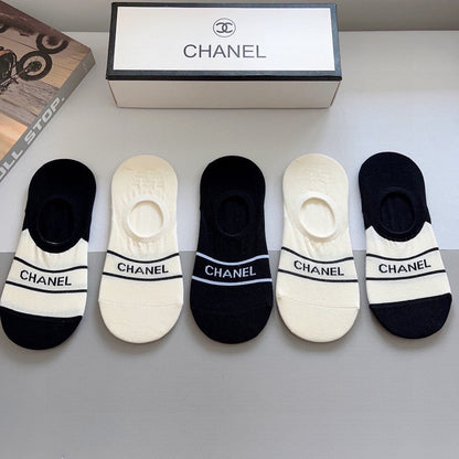 CHANEL LOW-CUT SOCKS 184508 (1 BOX)
