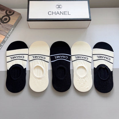 CHANEL LOW-CUT SOCKS 184508 (1 BOX)