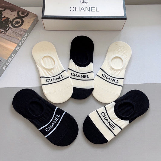 CHANEL LOW-CUT SOCKS 184508 (1 BOX)