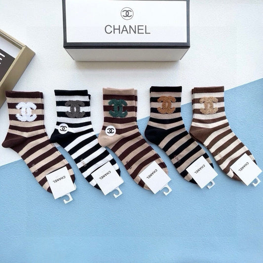 CHANEL SHORT SOCKS 184413 (1 BOX)