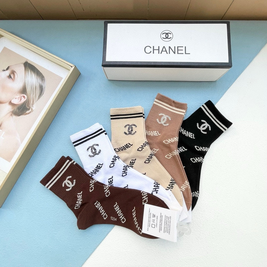 CHANEL SHORT SOCKS 184424 (1 BOX)