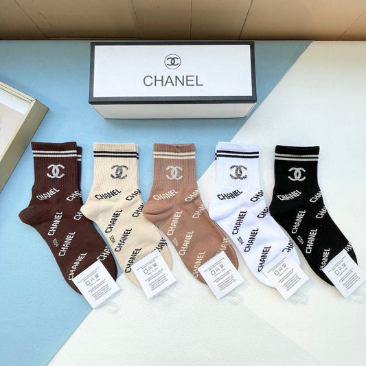 CHANEL SHORT SOCKS 184424 (1 BOX)