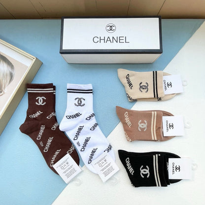 CHANEL SHORT SOCKS 184424 (1 BOX)