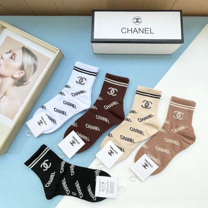 CHANEL SHORT SOCKS 184424 (1 BOX)