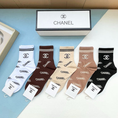 CHANEL SHORT SOCKS 184424 (1 BOX)