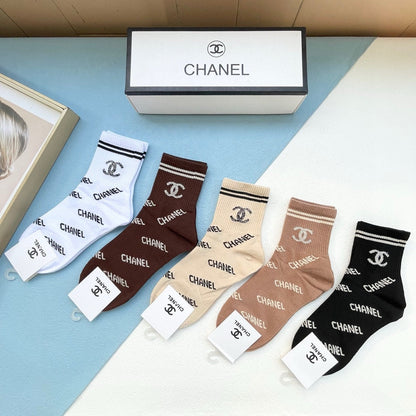 CHANEL SHORT SOCKS 184424 (1 BOX)