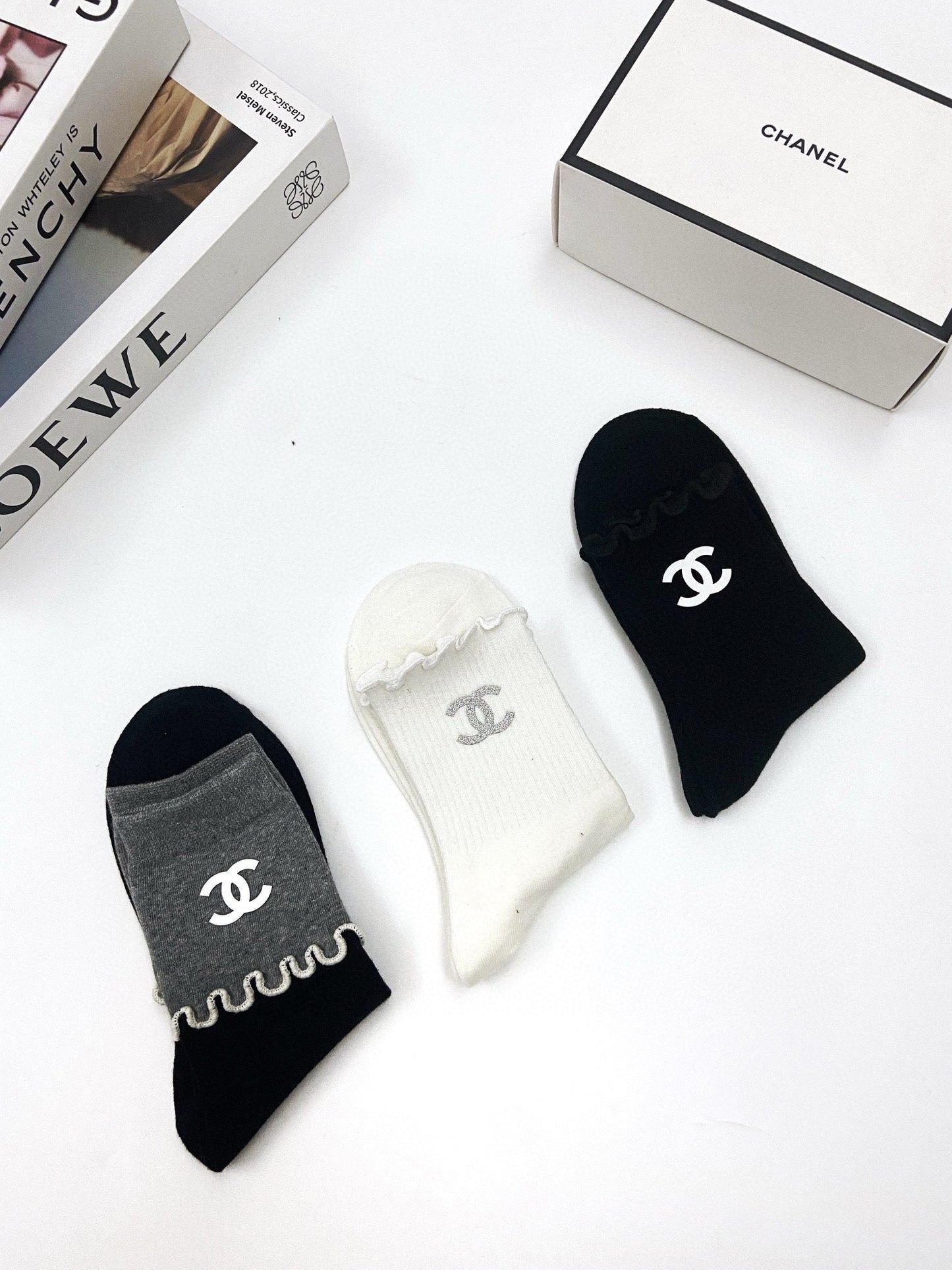 CHANEL SHORT SOCKS 184487 (1 BOX)