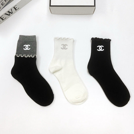 CHANEL SHORT SOCKS 184487 (1 BOX)