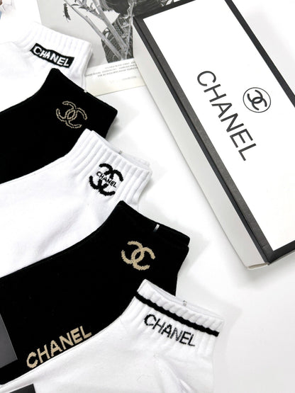 CHANEL SHORT SOCKS 184489 (1 BOX)