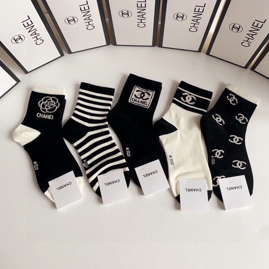 CHANEL SHORT SOCKS 184442 (1 BOX)
