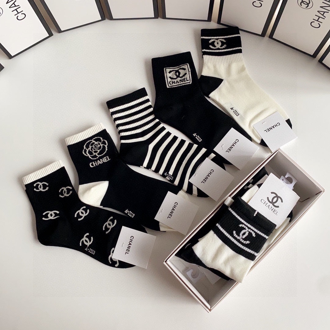 CHANEL SHORT SOCKS 184442 (1 BOX)