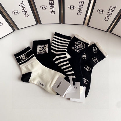 CHANEL SHORT SOCKS 184442 (1 BOX)