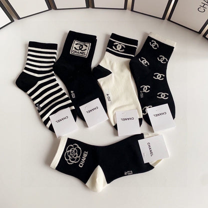 CHANEL SHORT SOCKS 184442 (1 BOX)