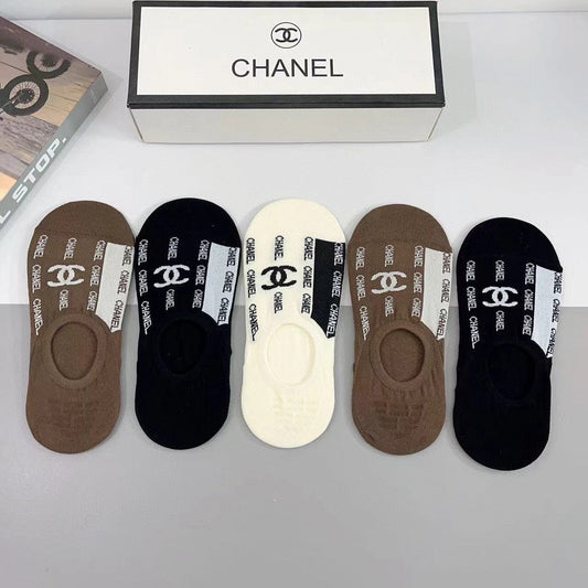 CHANEL LOW-CUT SOCKS 185808 (1 BOX)