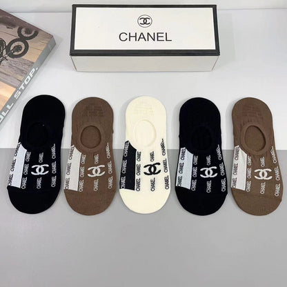 CHANEL LOW-CUT SOCKS 185808 (1 BOX)