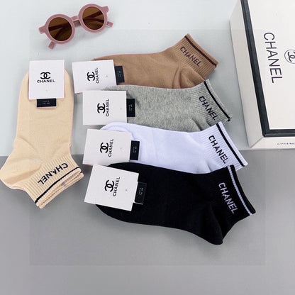 CHANEL ANKLE SOCKS 185815 (1 BOX)
