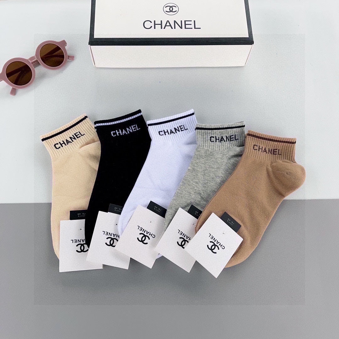 CHANEL ANKLE SOCKS 185815 (1 BOX)