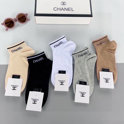 CHANEL ANKLE SOCKS 185815 (1 BOX)