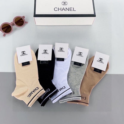 CHANEL ANKLE SOCKS 185815 (1 BOX)