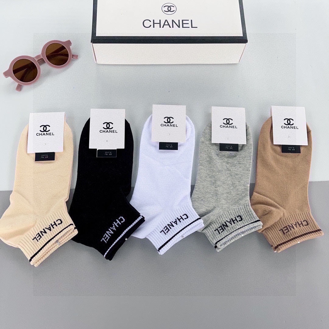 CHANEL ANKLE SOCKS 185815 (1 BOX)