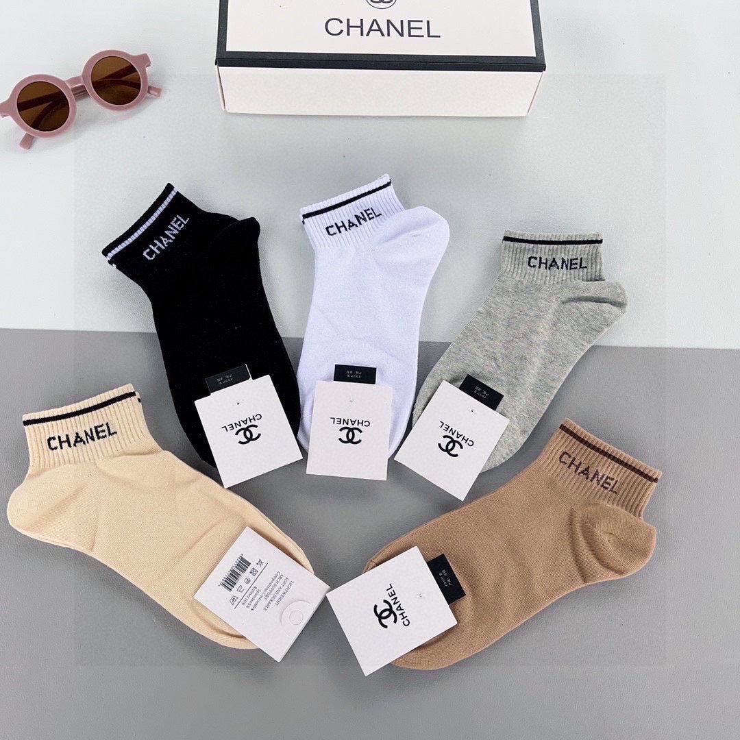 CHANEL ANKLE SOCKS 185815 (1 BOX)