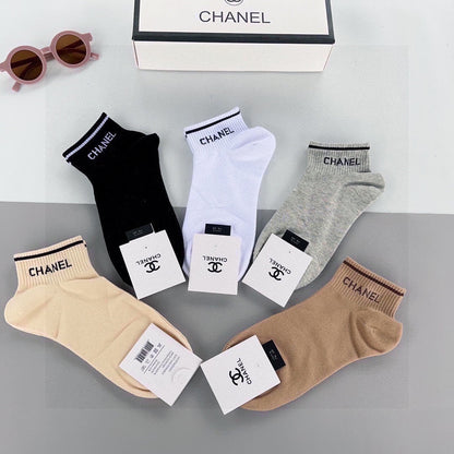 CHANEL ANKLE SOCKS 185815 (1 BOX)