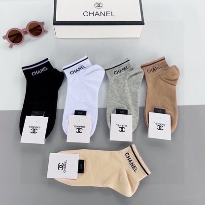 CHANEL ANKLE SOCKS 185815 (1 BOX)