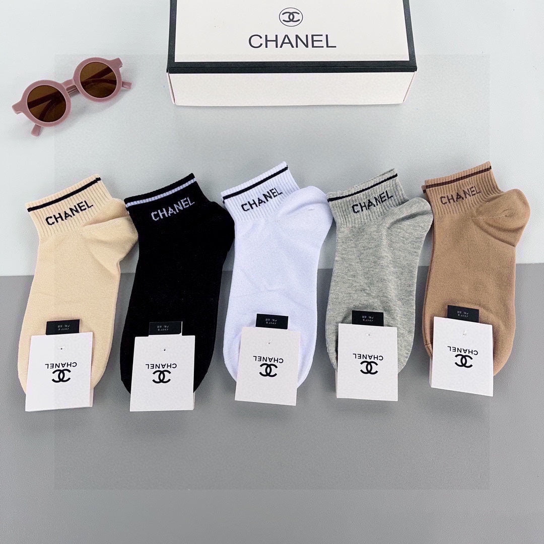 CHANEL ANKLE SOCKS 185815 (1 BOX)