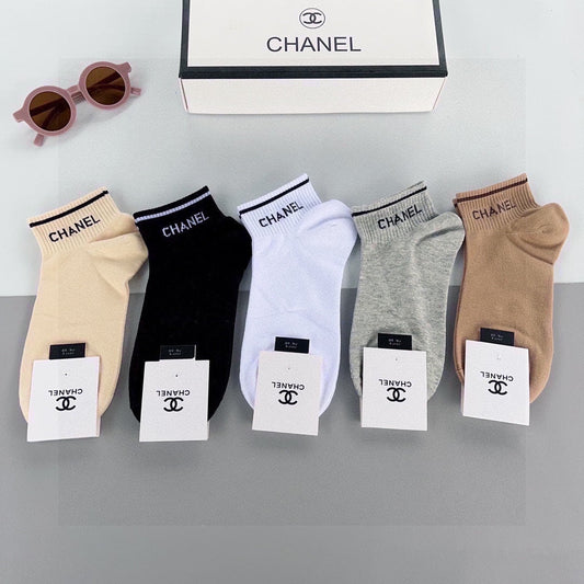 CHANEL ANKLE SOCKS 185815 (1 BOX)