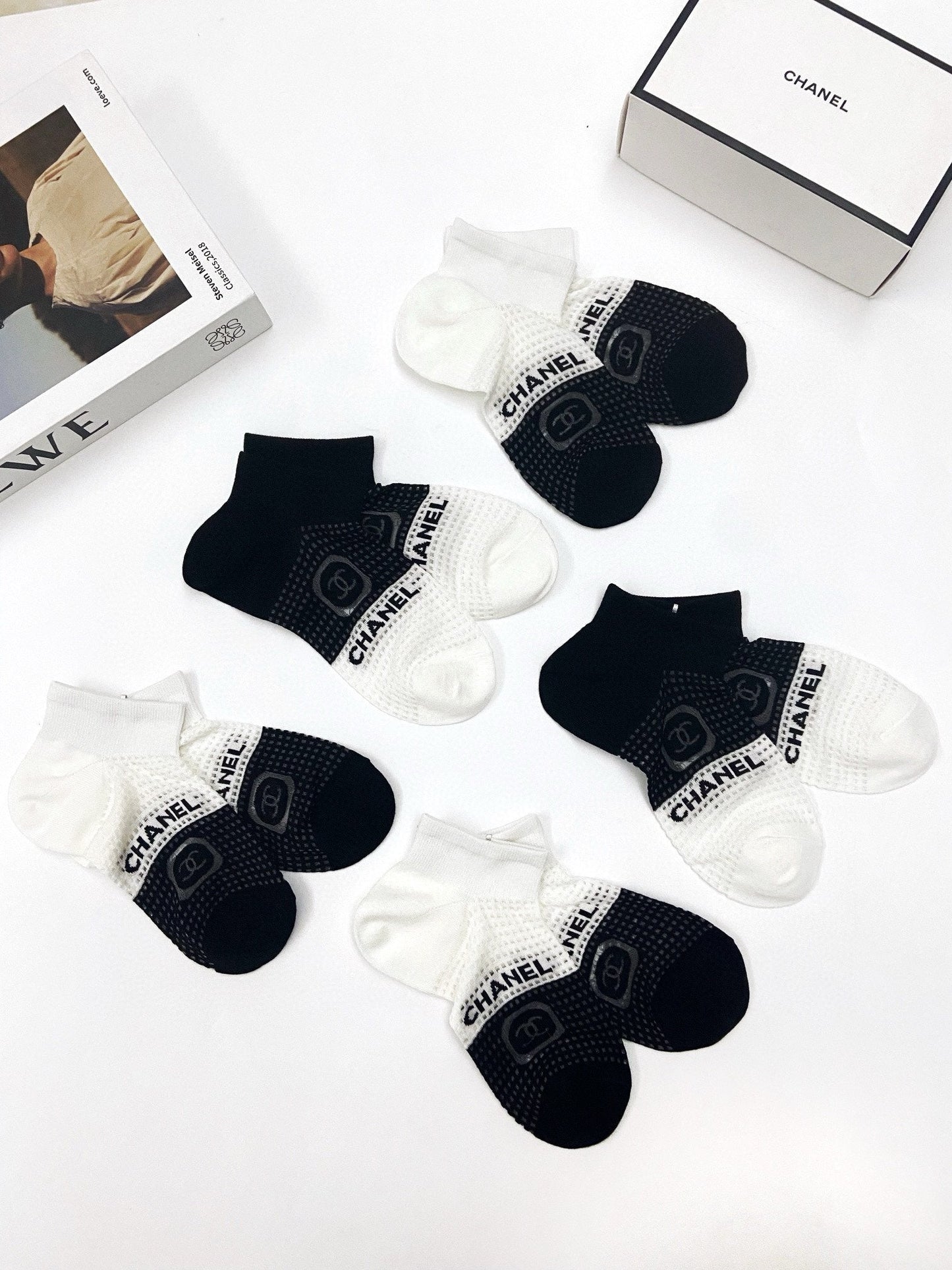 CHANEL ANKLE SOCKS 185802 (1 BOX)