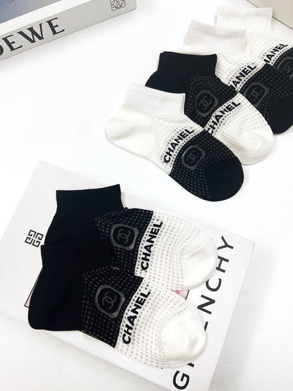 CHANEL ANKLE SOCKS 185802 (1 BOX)