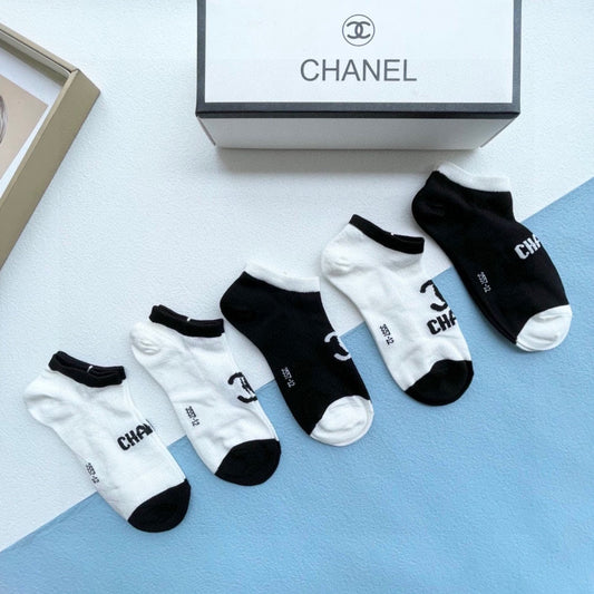 CHANEL ANKLE SOCKS 186733 (1 BOX)