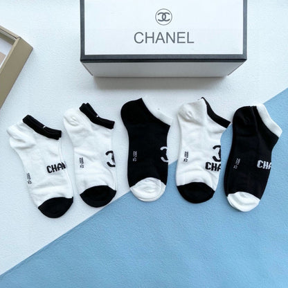 CHANEL ANKLE SOCKS 186733 (1 BOX)