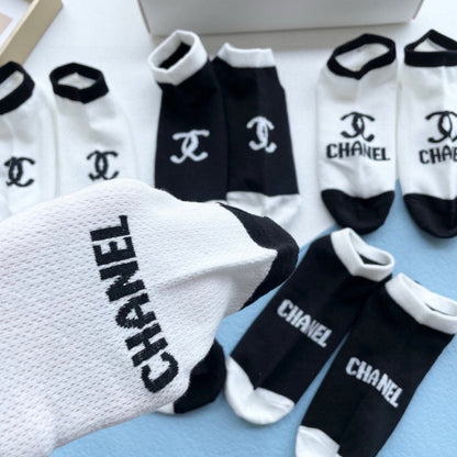 CHANEL ANKLE SOCKS 186733 (1 BOX)