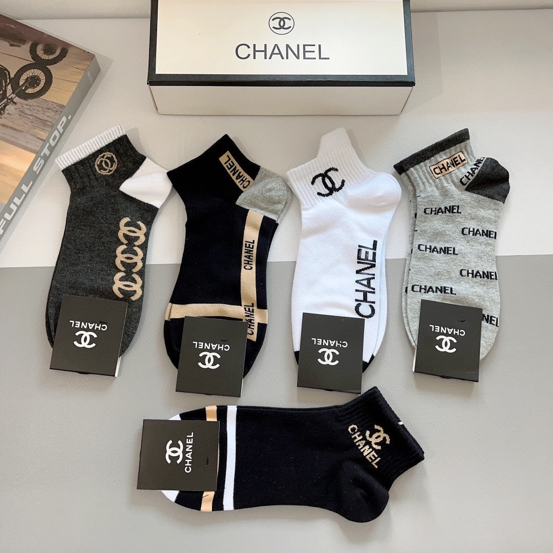 CHANEL ANKLE SOCKS 188344 (1 BOX)