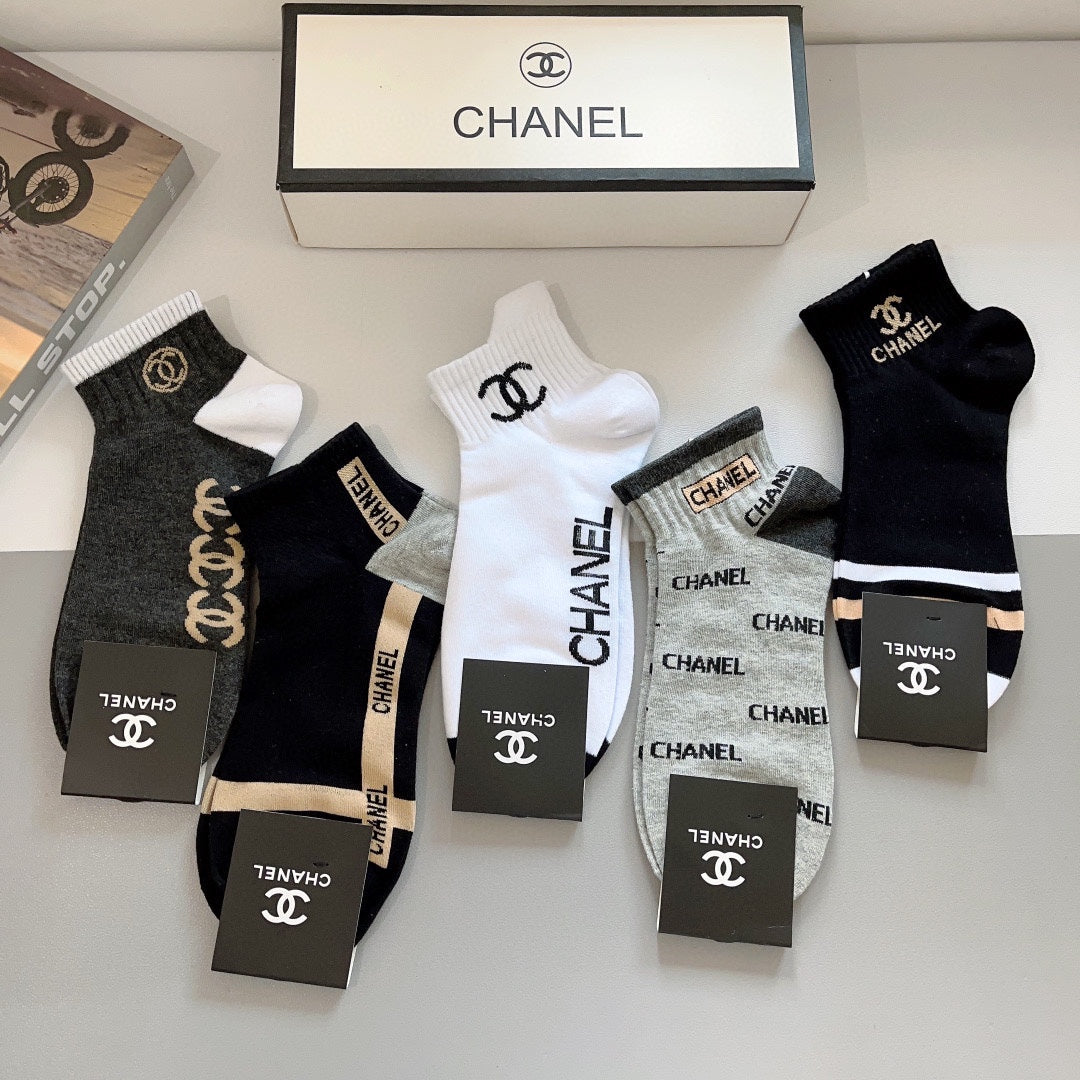 CHANEL ANKLE SOCKS 188344 (1 BOX)