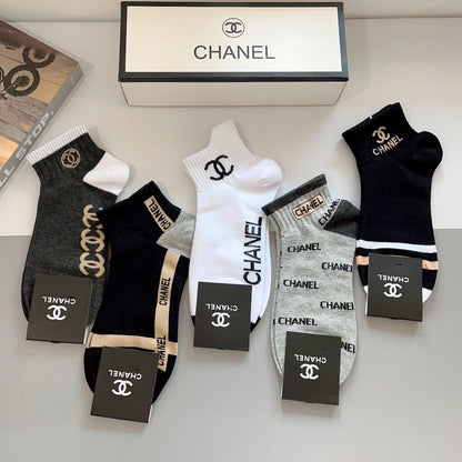 CHANEL ANKLE SOCKS 188344 (1 BOX)
