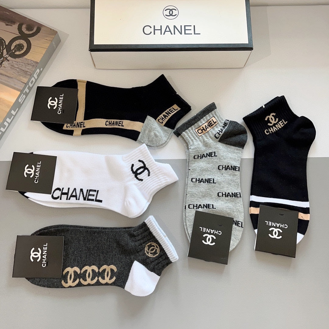 CHANEL ANKLE SOCKS 188344 (1 BOX)
