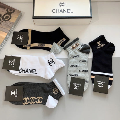 CHANEL ANKLE SOCKS 188344 (1 BOX)