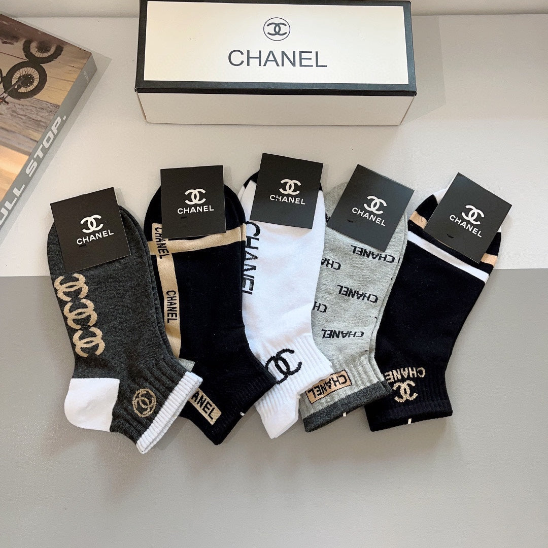 CHANEL ANKLE SOCKS 188344 (1 BOX)