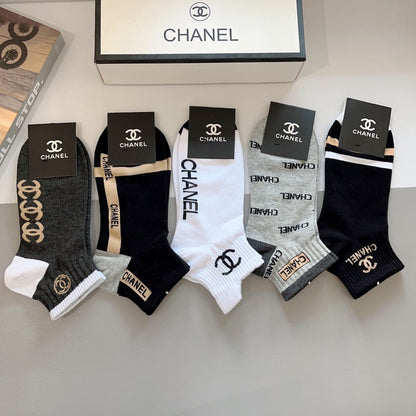 CHANEL ANKLE SOCKS 188344 (1 BOX)