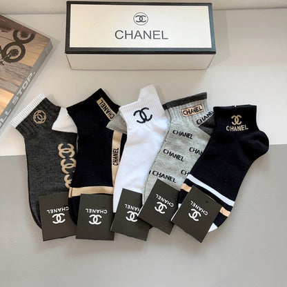 CHANEL ANKLE SOCKS 188344 (1 BOX)