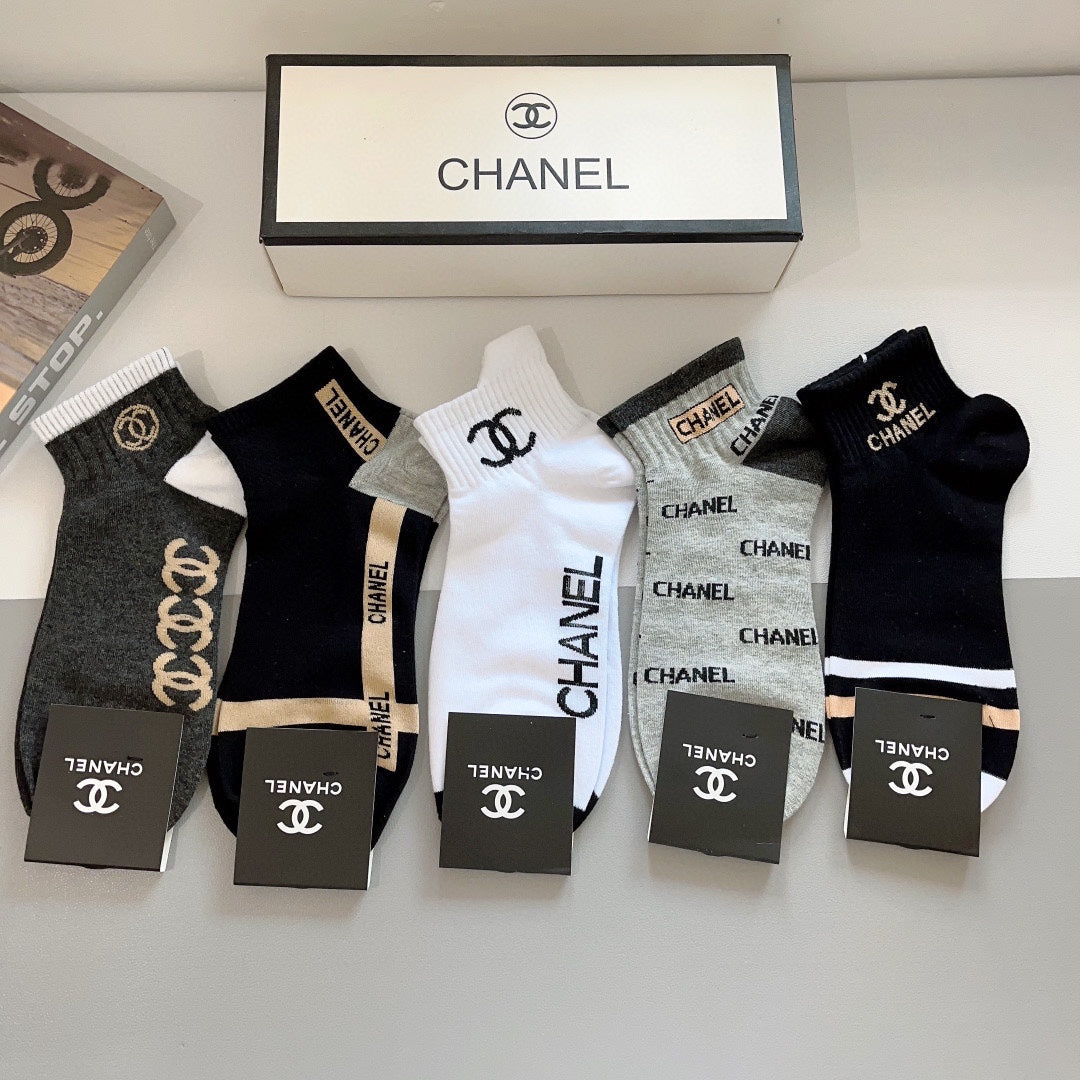 CHANEL ANKLE SOCKS 188344 (1 BOX)