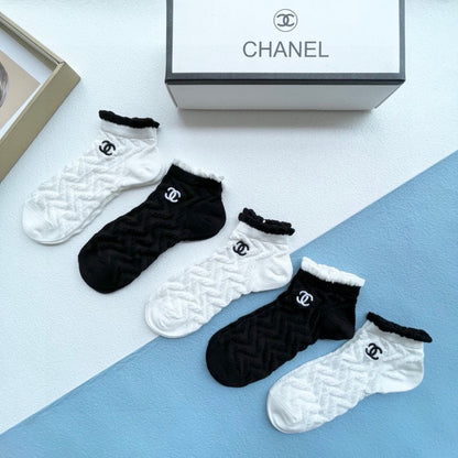 CHANEL ANKLE SOCKS 186735 (1 BOX)