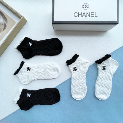 CHANEL ANKLE SOCKS 186735 (1 BOX)