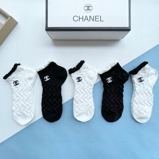 CHANEL ANKLE SOCKS 186735 (1 BOX)