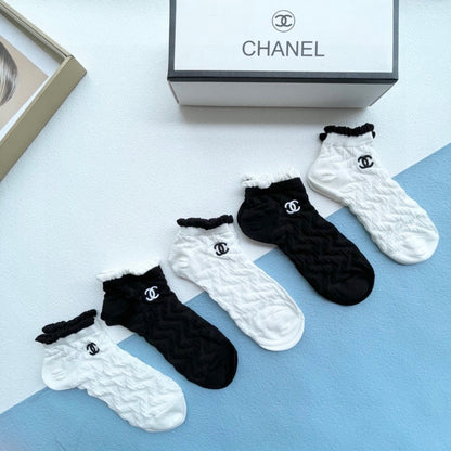 CHANEL ANKLE SOCKS 186735 (1 BOX)